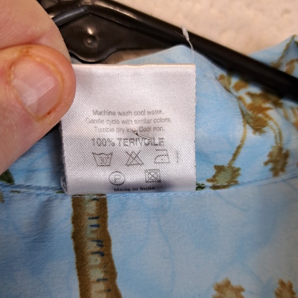 Men's Rima Hawaiian Shirt XL Tropical Palm Trees Short Sleeve Button Up - Picture 4 of 9